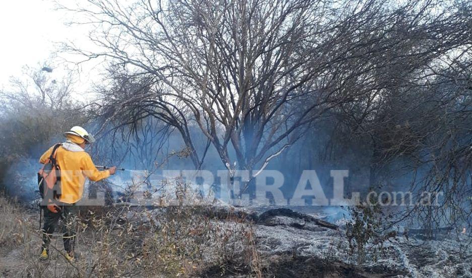 Bomberos de Loreto sofocaron un incendio forestal que puso en peligro a varias viviendas