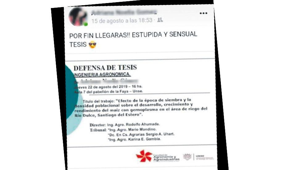 Falsificaron hasta la constancia de la  defensa de tesis