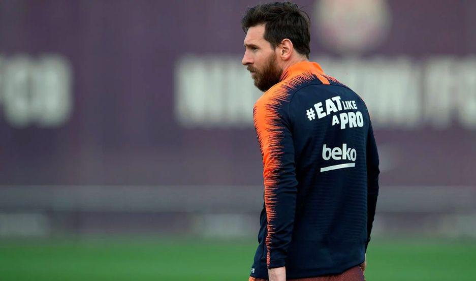 Lionel Messi entrenoacute de manera diferenciada en Barcelona y no iraacute a Pamplona