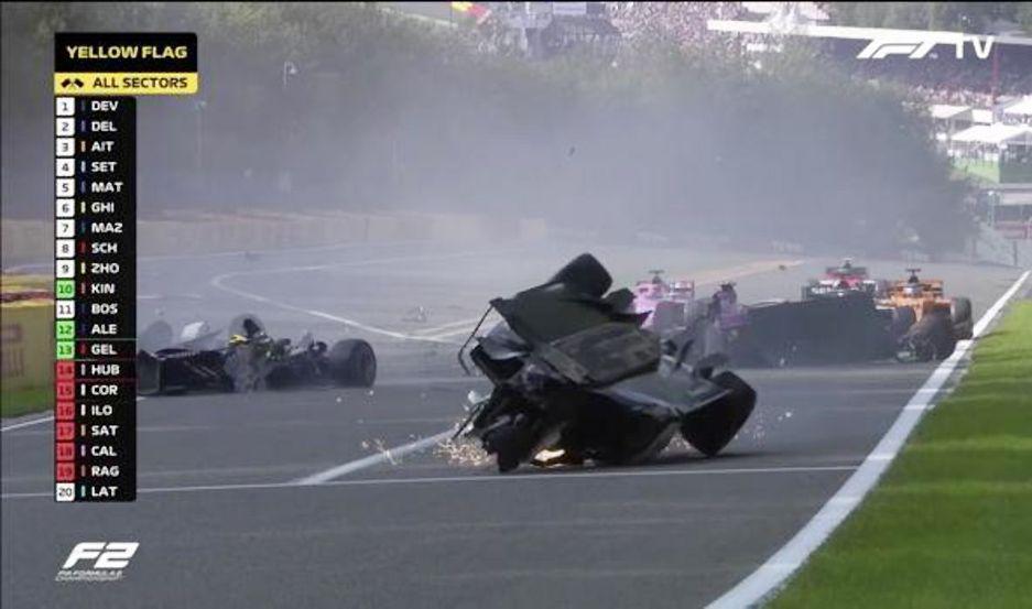 VIDEO  Escalofriante accidente en carrera terminoacute con la vida de un piloto de Foacutermula 2