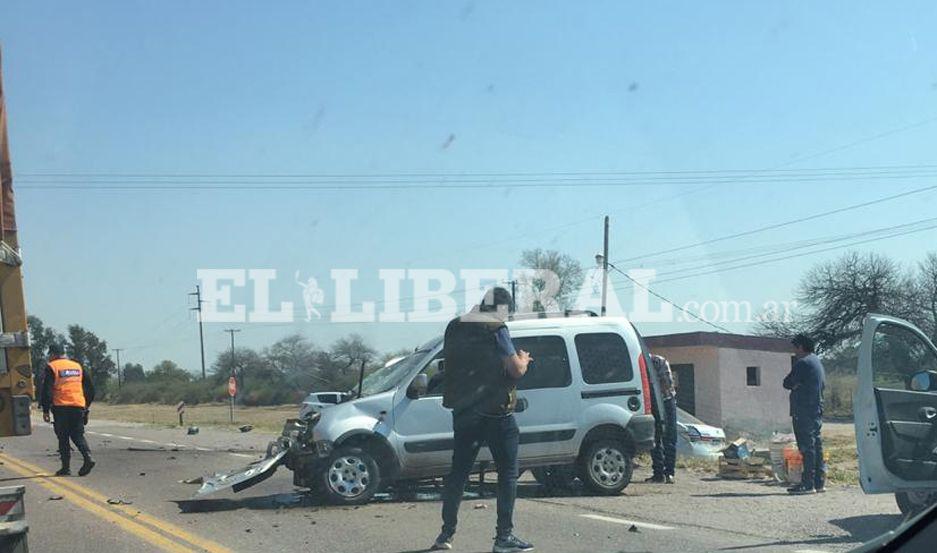 El accidente a la altura de Vilmer generó un amplio operativo policial