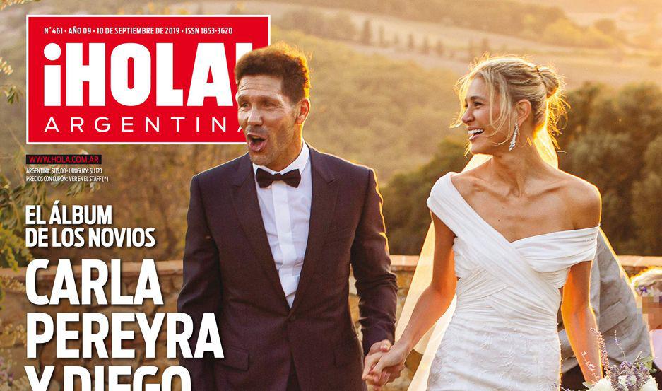 Todos los detalles de la lujosa boda de Carla Pereyra y Diego Simeone en iexclHOLA Argentina