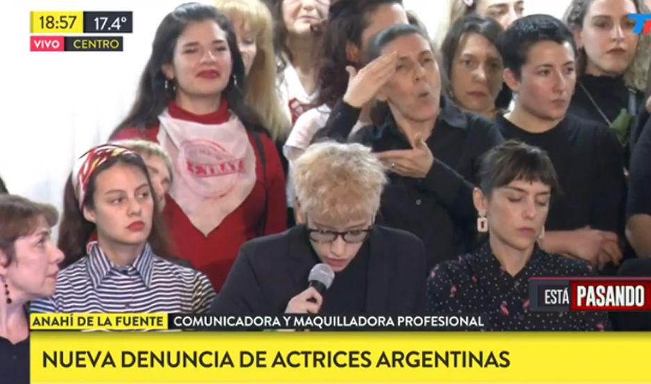 El colectivo de artistas brindó una conferencia de prensa en el auditorio Bauen