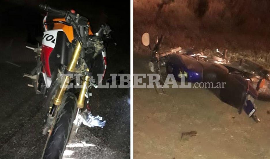 Sol de Mayo- cuatro joacutevenes sufrieron heridas tras violento choque de motos