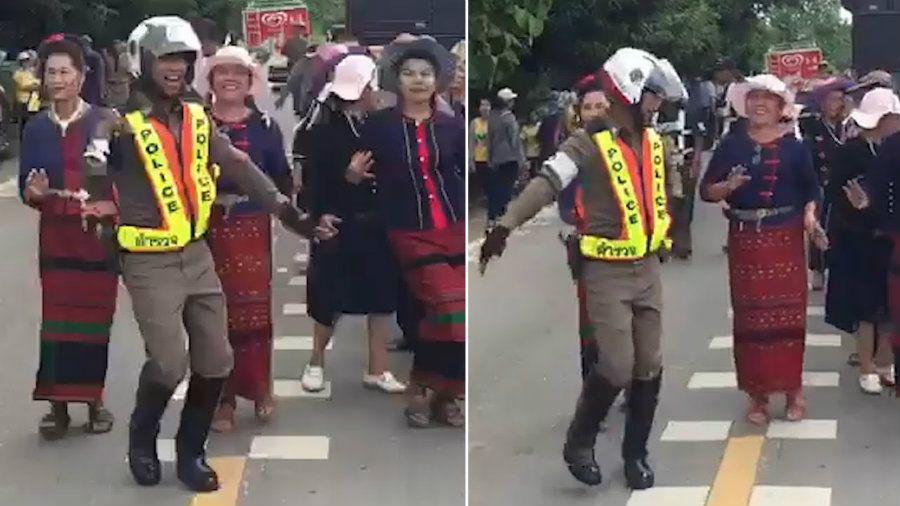 El video de un policiacutea bailando es furor en internet