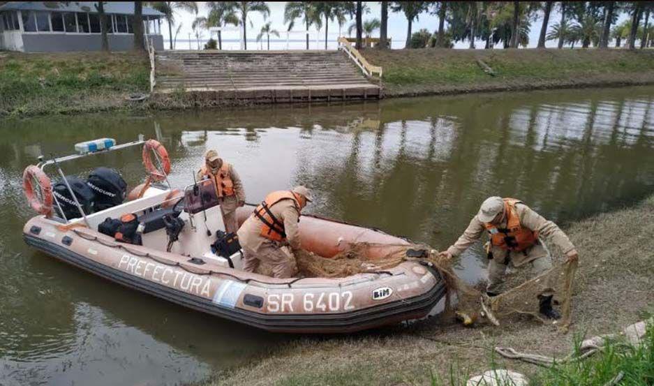 Prefectura secuestró redes agalleras en aguas del Embalse Río Hondo