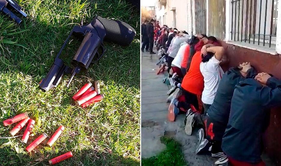 La policiacutea impidioacute un brutal enfrentamiento entre facciones de la barra de River