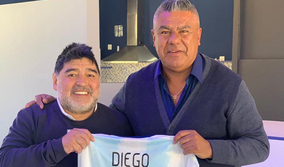 Diego Maradona y Claudio Tapia firmaron la paz