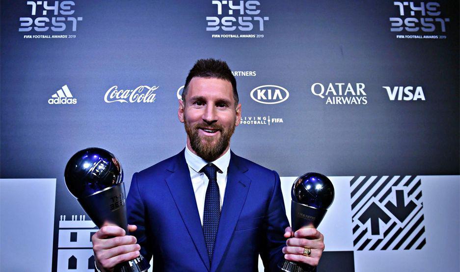VIDEO  Lionel Messi se quedoacute con el premio The Best al mejor de la temporada