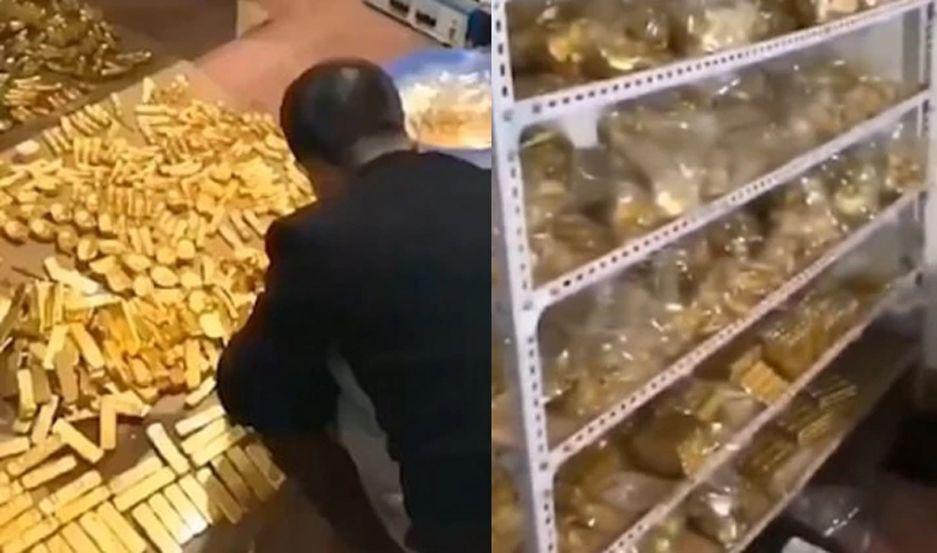 Zhang Qi de 58 años tenía en su casa una gran cantidad de lingotes de oro