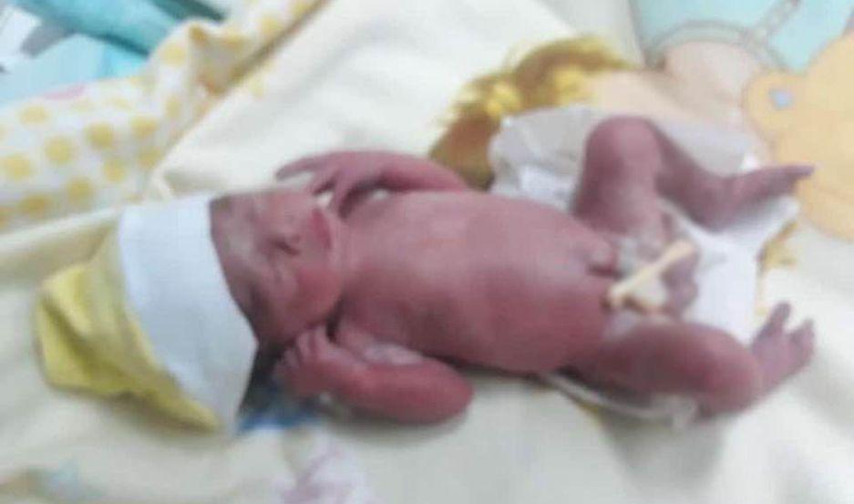 El pequeño pesó casi dos kilos