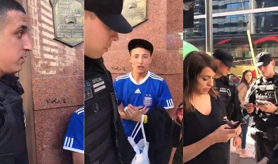 Las imgenes de la diputada defendiendo al joven vendedor se viralizaron en la Argentina