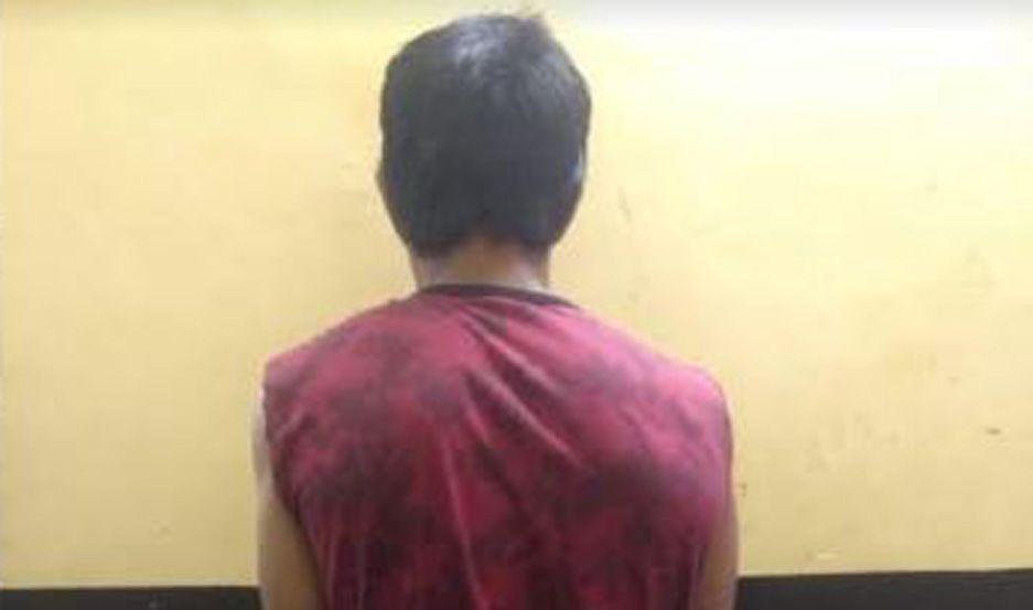 El sujeto quedó detenido