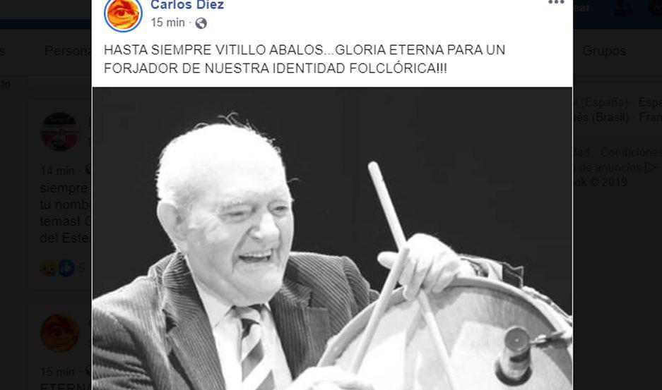 Despiden por las redes sociales al uacuteltimo de los Hermanos Aacutebalos