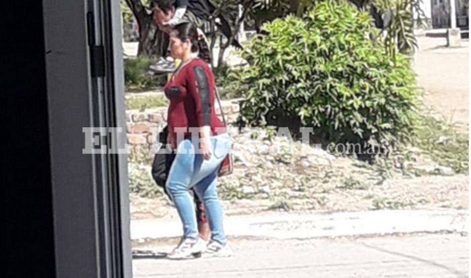 Roxana Gonzlez de regreso a la ciudad de Sumampa esta mañana