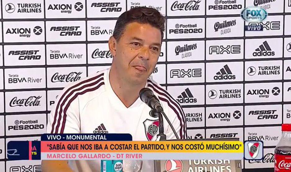 El técnico del Millonario brindó este viernes una conferencia de prensa para hablar sobre cómo vio el partido con Boca y lo que piensa sobre el Flamengo