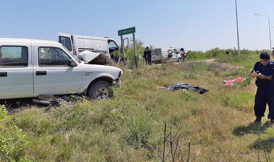 Argañars y Gómez fueron arrastrados La policía impuso un perímetro en el lugar