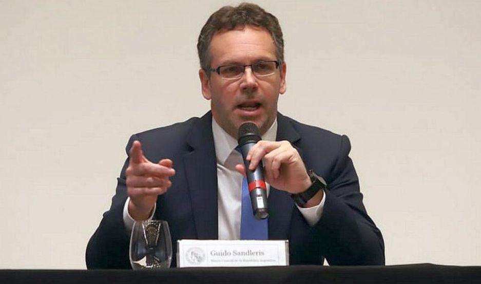 El presidente de la entidad Guido Sandleris brindar una conferencia previo a la apertura de los mercados