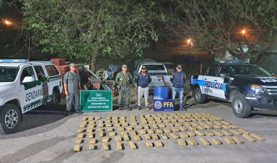 El procedimiento contó con la participación de Gendarmería
Nacional y la Policía Federal