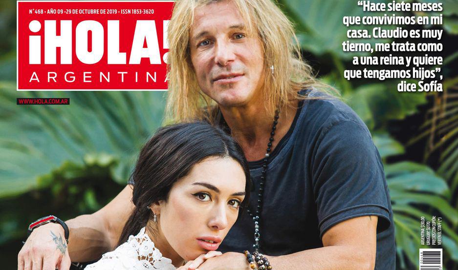 El amor de Claudio Paul  Caniggia y Sofiacutea  Bonelli llegoacute a la revista iexclHOLA Argentina