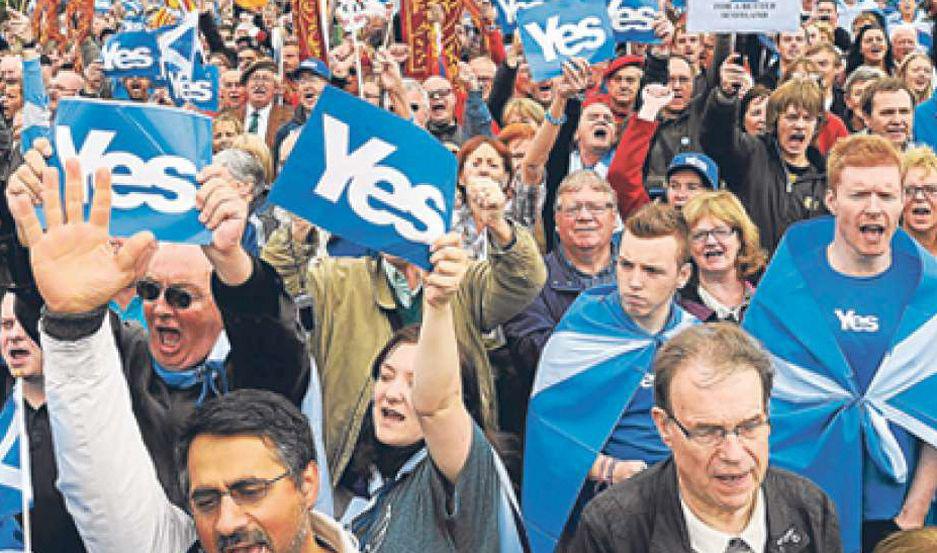 Una gran cantidad de escoceses reclama porque quiere un país independiente 
