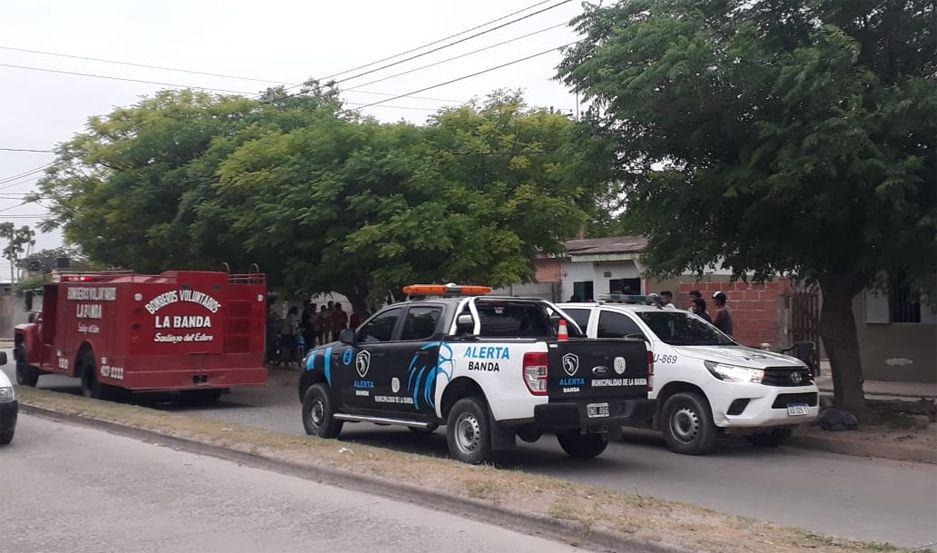 Tanto Bomberos como personal policial y de Alerta Banda llegó r�pidamente al lugar para evitar la tragedia