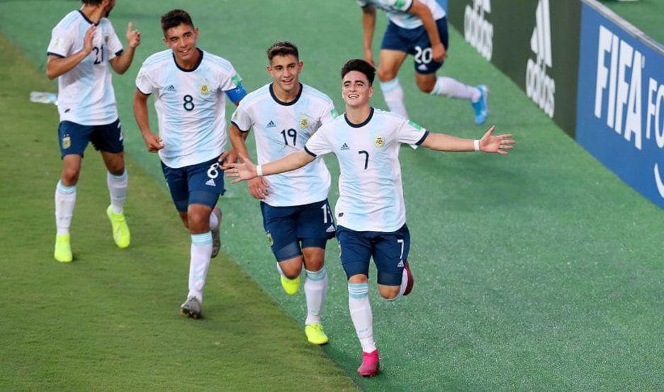 Argentina ganoacute y se clasificoacute a octavos del Mundial Sub 17