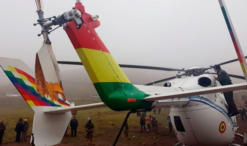 El accidente aéreo se produjo cuando el helicóptero despegaba desde un poblado andino bajo una intensa lluvia