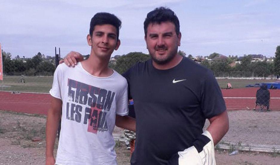 FUTURO Emanuel junto a Germ�n Lauro lanzador olímpico argentino
