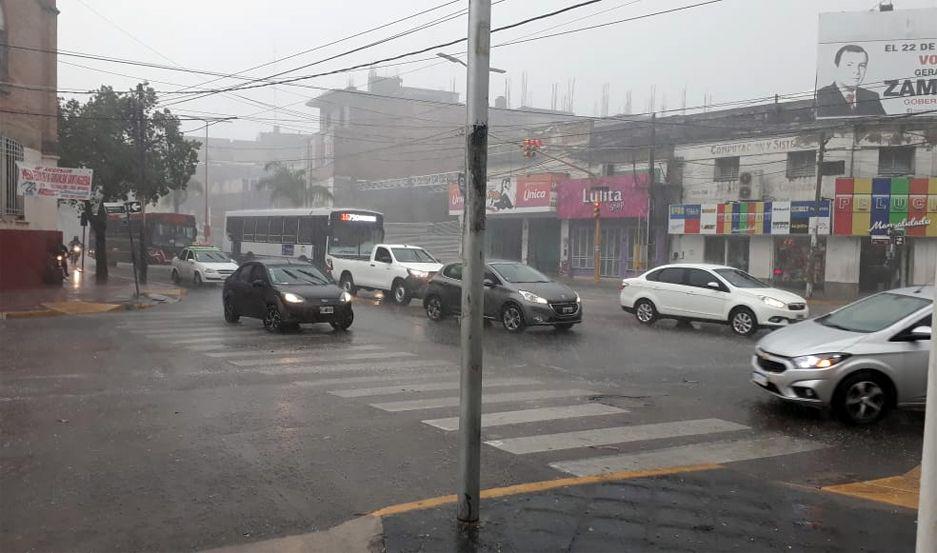 Fotos y videos de la tormenta con granizo en Santiago del Estero