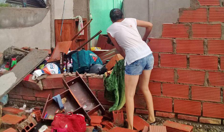 El noreste de la ciudad fue lo maacutes afectado por la feroz tormenta