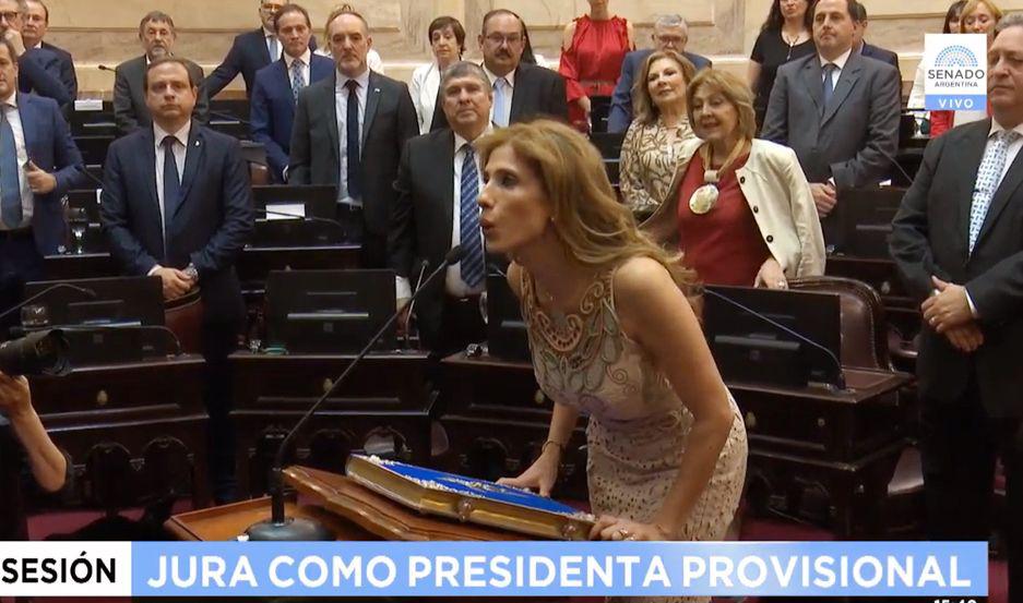 La Dra Claudia Ledesma Abdala de Zamora pasar a ocupar la presidencia provisional del Senado de la Nación