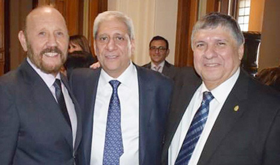 Neder recibioacute el saludo de los gobernadores Zamora e Insfraacuten