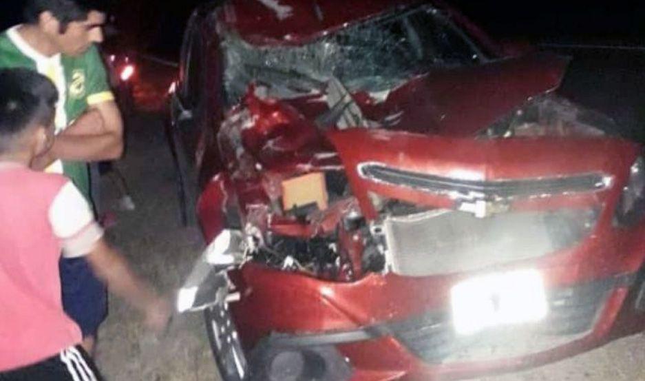 Cordobesas chocaron un caballo sobre la Ruta 9