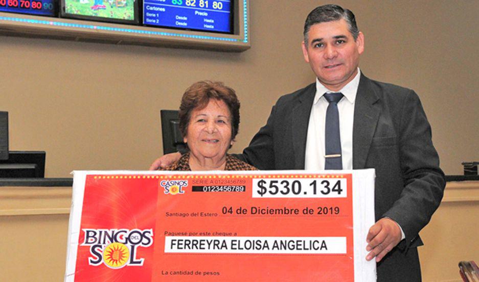 Eloísa Angélica Ferreyra se llevó la suma de 530134 pesos