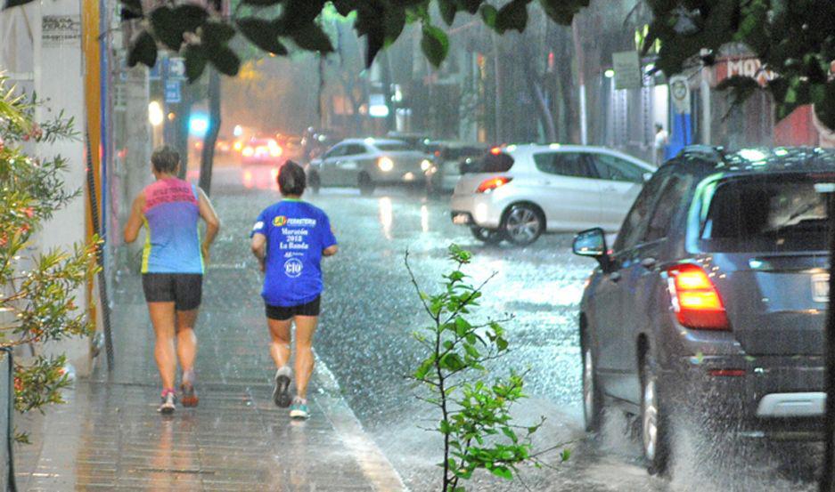 La tormenta se registró ayer en gran parte del territorio provincial