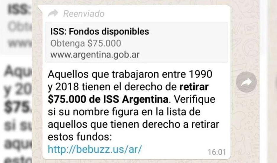 Cuidado- una nueva estafa circula por WhatsApp