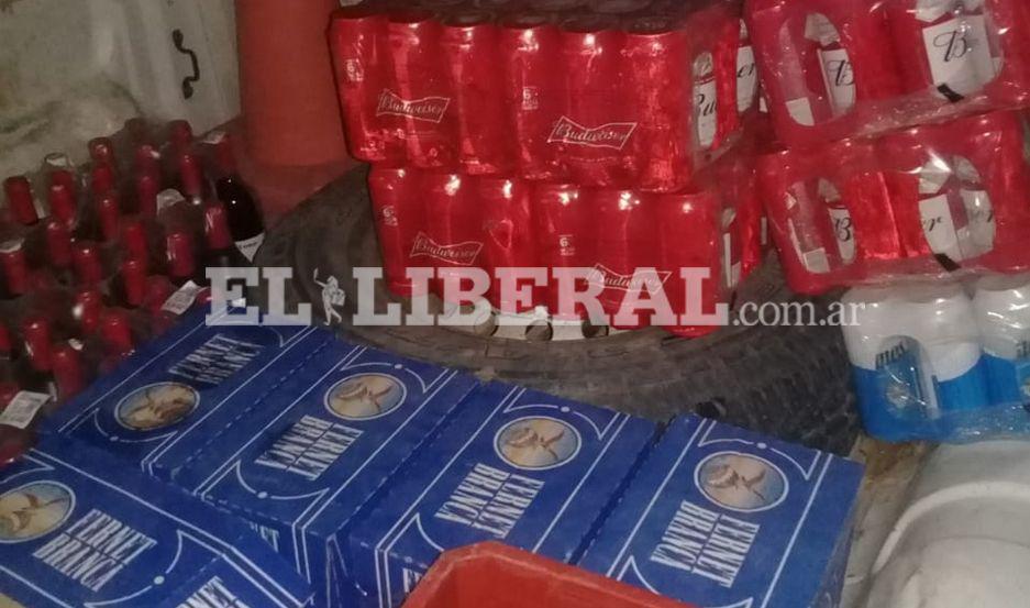 Las bebidas alcohólicas quedaron secuestradas en la sede policial