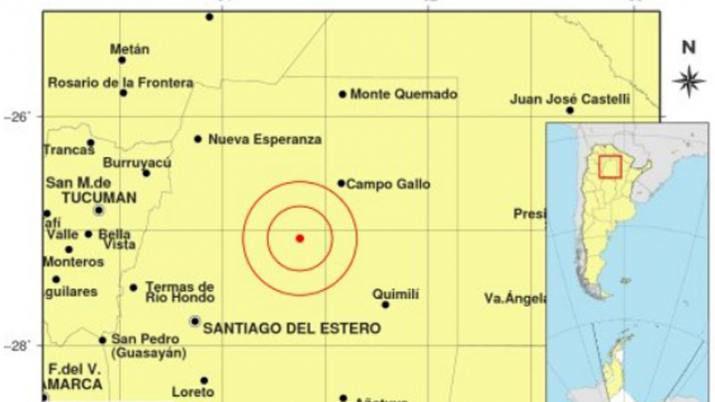El noreste de Santiago del Estero fue sacudido por un temblor de 61