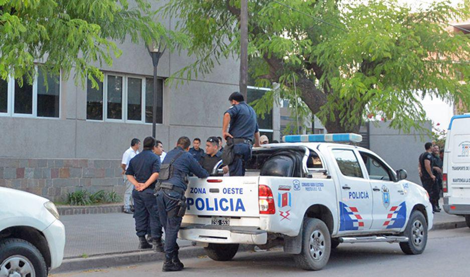 INDAGATORIA El acusado fue trasladado al Centro Judicial cerca del mediodía de ayer 
