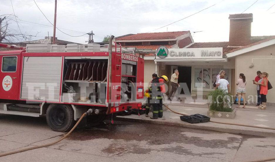 Bomberos Voluntarios trabajaron en el lugar