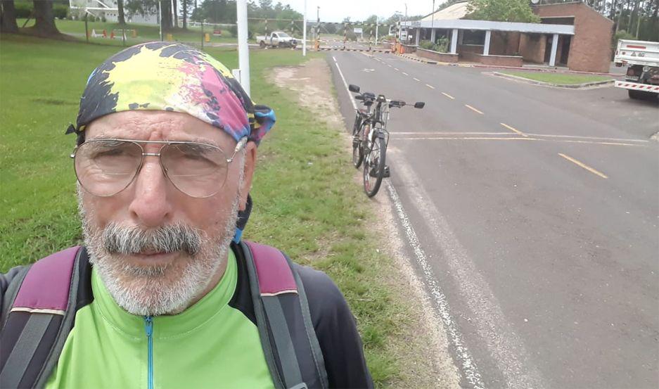 Pepe Serrano se jubiló hace cinco años y comenzó a viajar por toda la Argentina y países vecinos