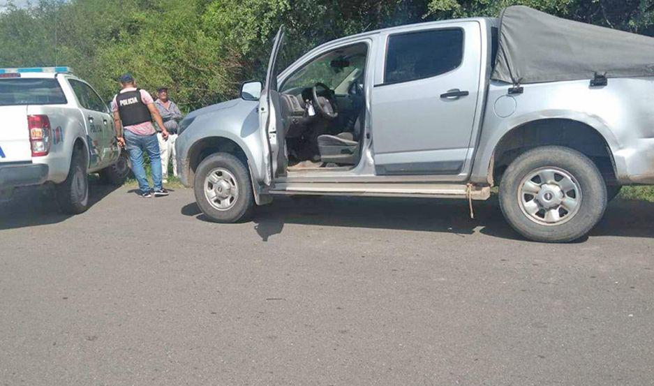 DESPLIEGUE Móviles policiales de las dos provincias intervinieron para interceptar al conductor