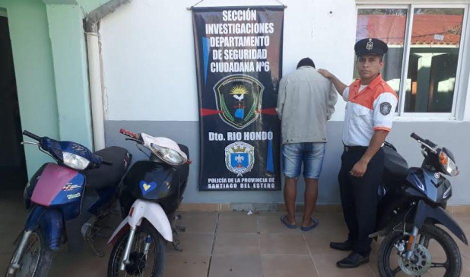 Riacuteo Hondo- detienen a un ladroacuten y recuperan dos motos robadas