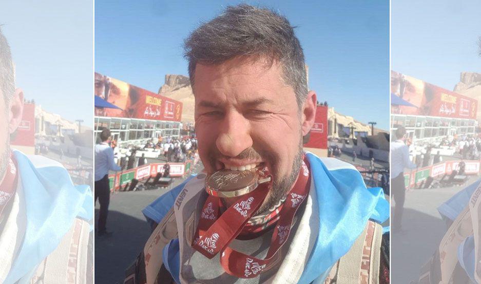 El santiagueño se subió al podio del Dakar 2020