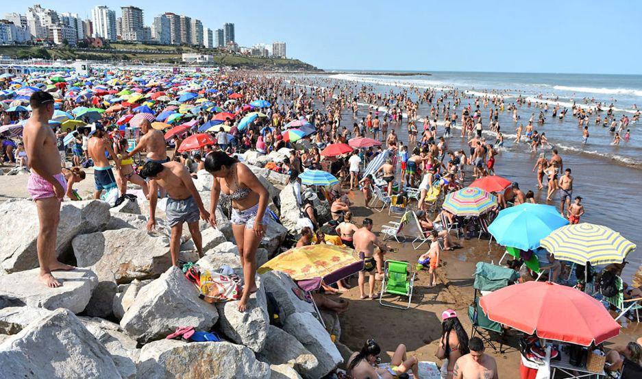El sector de las diferentes playas marplatenses reunió a miles de personas