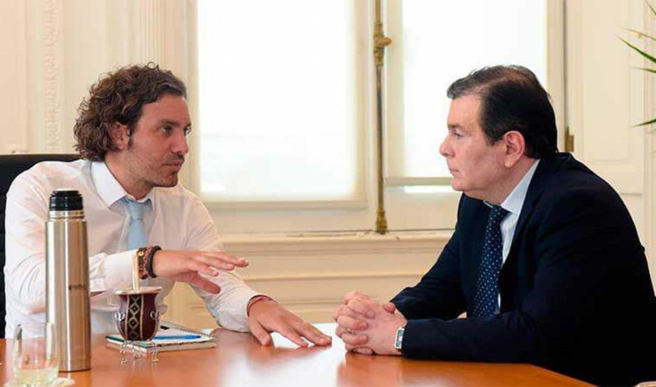 Zamora se reunioacute con el Jefe de Gabinete Santiago Cafiero