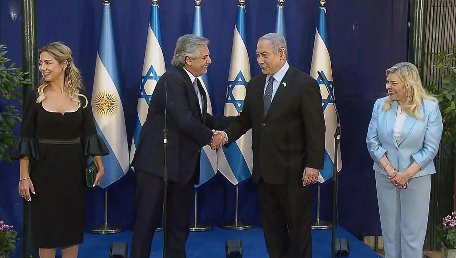 Alberto Fernaacutendez y Netanyahu se comprometieron a reforzar la relacioacuten bilateral y buscar acuerdos
