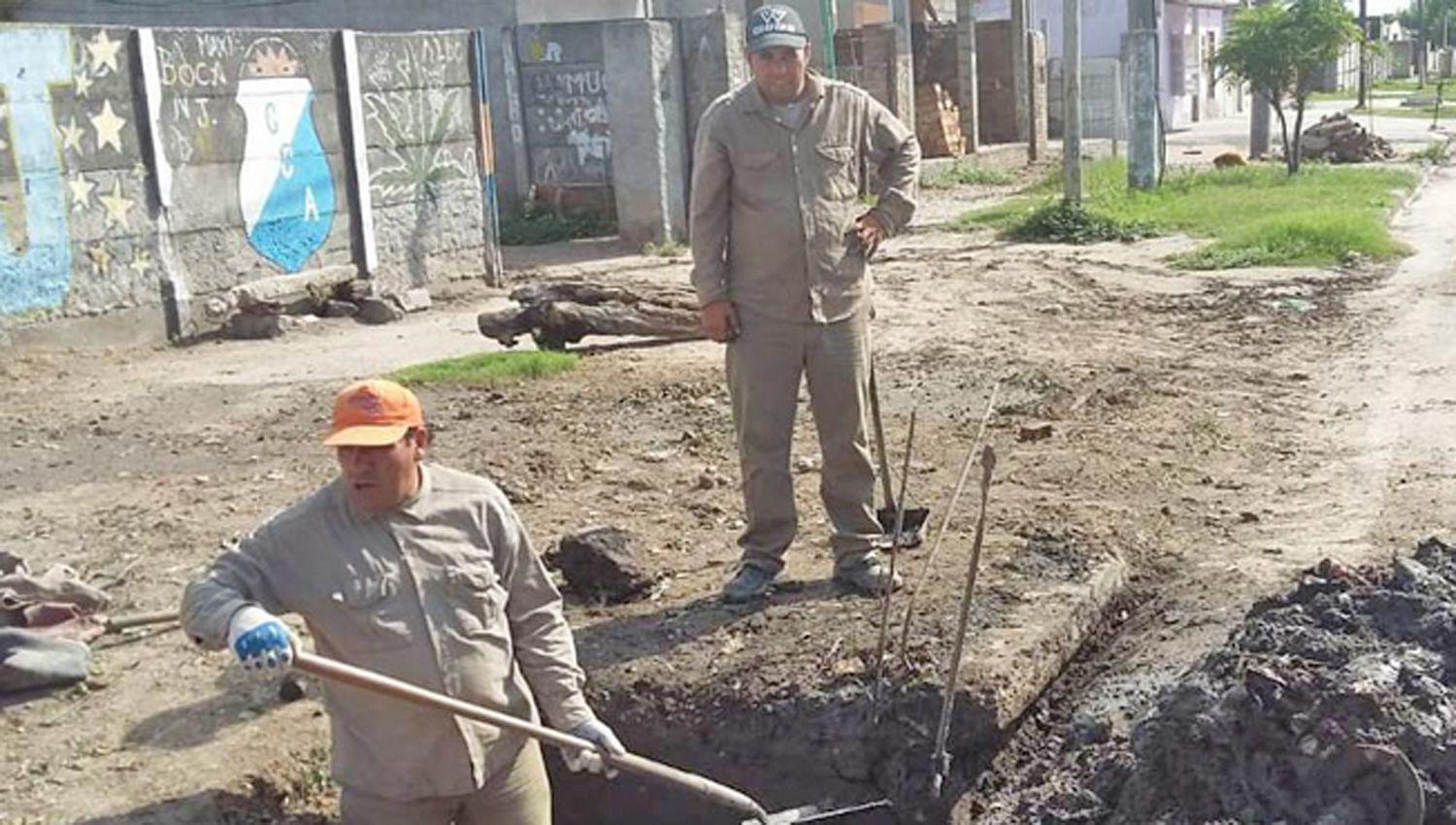 A PLENO Los desagües limpios evitan anegamientos
