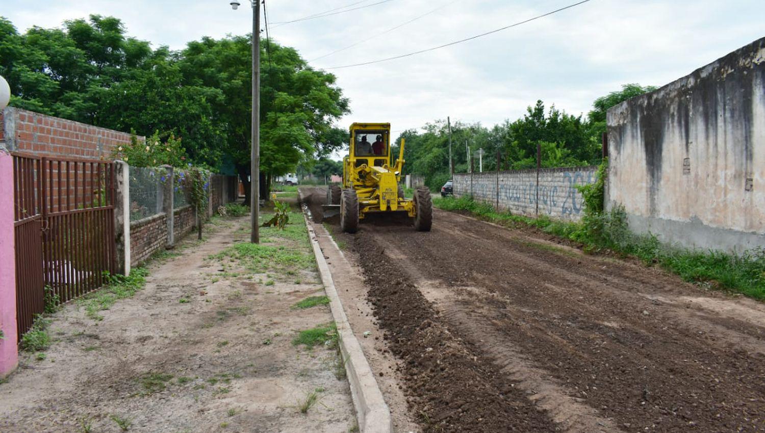 Durante la jornada de este lunes las tareas de la comuna se centralizaron en el barrio San Cayetano de Tintina